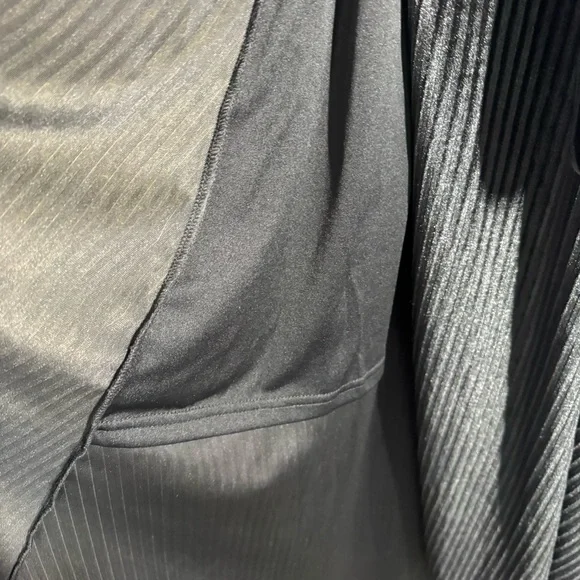 Baltic Born Black Velvet Andi Ribbed Wrap Dress Size Small Formal Bridesmaid - Picture 8 of 15